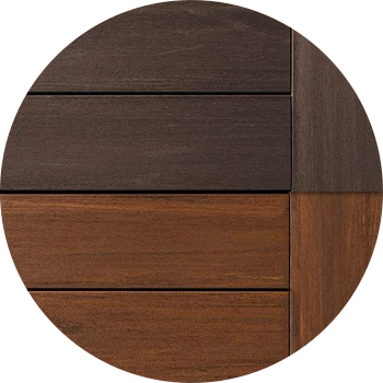 TimberTech AZEK Vintage Collection Dark Hickory Mahogany AZEK Deck Color Combinations