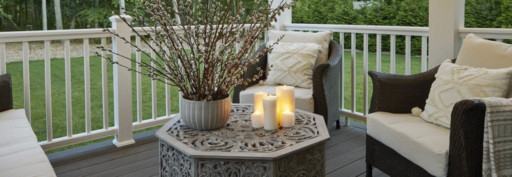 Deck design ideas featuring decor and furniture