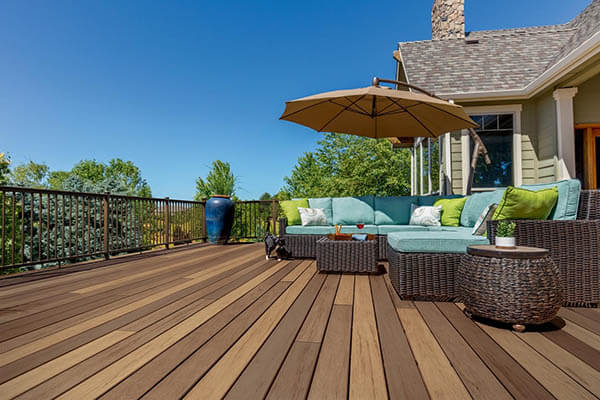 Deck design options include multi-colored deck designs