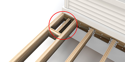 Double Picture Frame Blocking Add Corner Support Joist