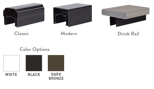 Railing Configurator Impression Rail Express Top Rail Selection