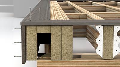 Single Picture Frame Fastening - Lay Boards and Space Fasteners