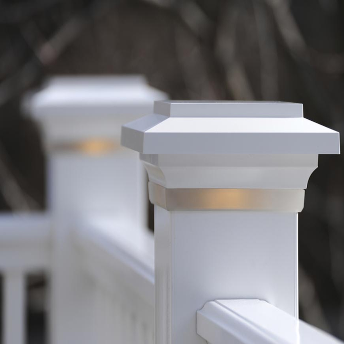 TimberTech Post Cap Light in Frosted White Color - Best Decking Lights